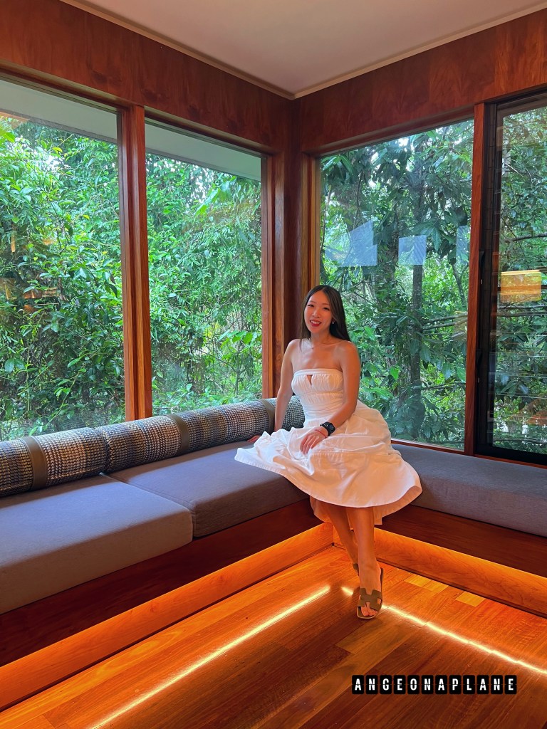 The library at Silky Oaks lodge