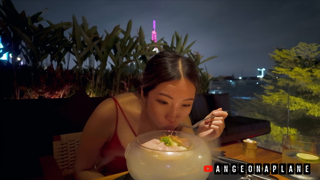 Liquid nitrogen bowl of Pho at Tre Dining